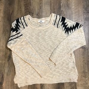 Lightweight sweater with shoulder detail!